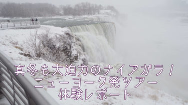 ニューヨーク発『日帰りナイアガラの滝ツアー』体験レビュー！真冬の滝も凄かった！